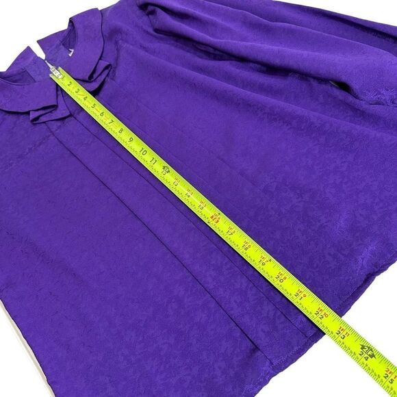 Vintage Notations Long Sleeve Ruffled Collar Blouse Size L - Picture 7 of 8